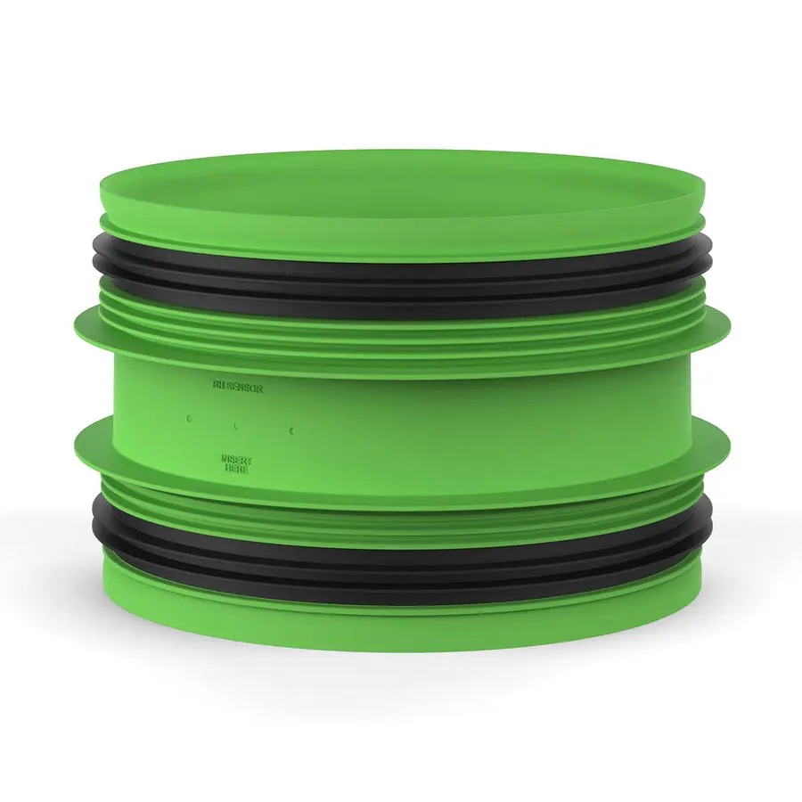 Duco DucoFlex aansluitstuk, 180 x 180 mm, 2x M, met rubber