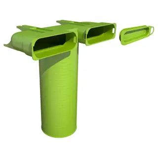 Ubbink Air Excellent AE45sc ventieladapter, 125 mm, 90°, met 1 afdekkap