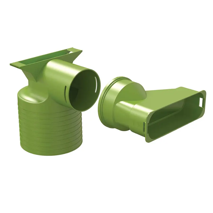 Ubbink Air Excellent AE45sc ventieladapter, 125 mm, 90°