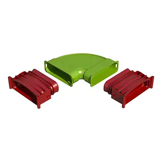 Ubbink Air Excellent AE45sc bocht, horizontaal, 90°
