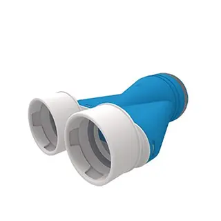 Vent-Axia Uniflexplus+ verloop ø125 mm 2x ø90 mm (VOS 125 290)