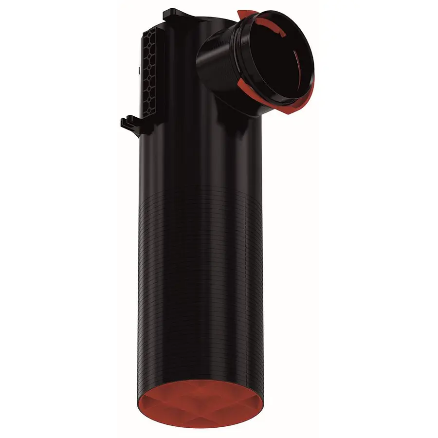 Zehnder ComfoCase TVA ventieladapter, 90°, enkel, 125 mm, l= 300 mm, 1x ComfoTube 90 RLC