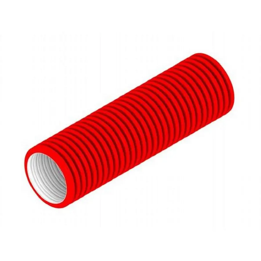 Burgerhout Hybalans+ flexibele buis 92 mm kunststof rood rol a 50 meter