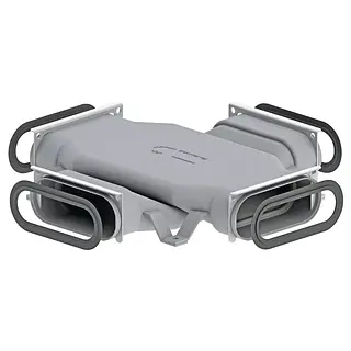 Zehnder ComfoTube Therm / Flat 51 kruisstuk, incl. o-ringen en fixeerschijven