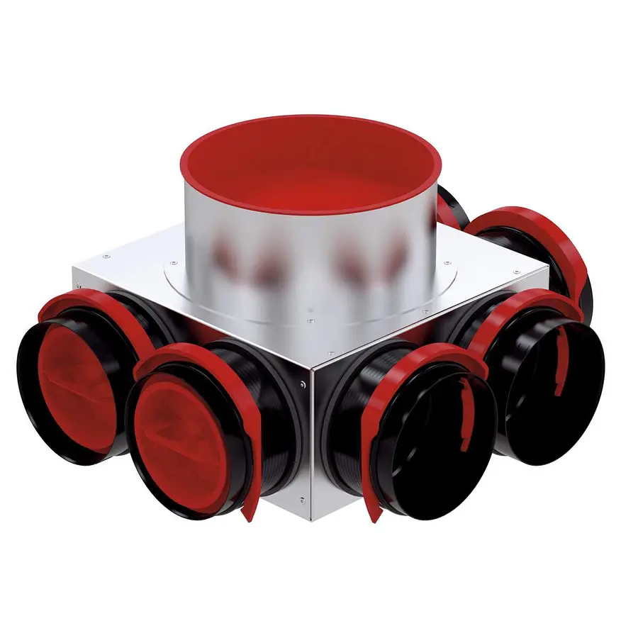 Zehnder ComfoCube CT 220 luchtverdeelkast, 160 mm, 6x 90 mm RLC