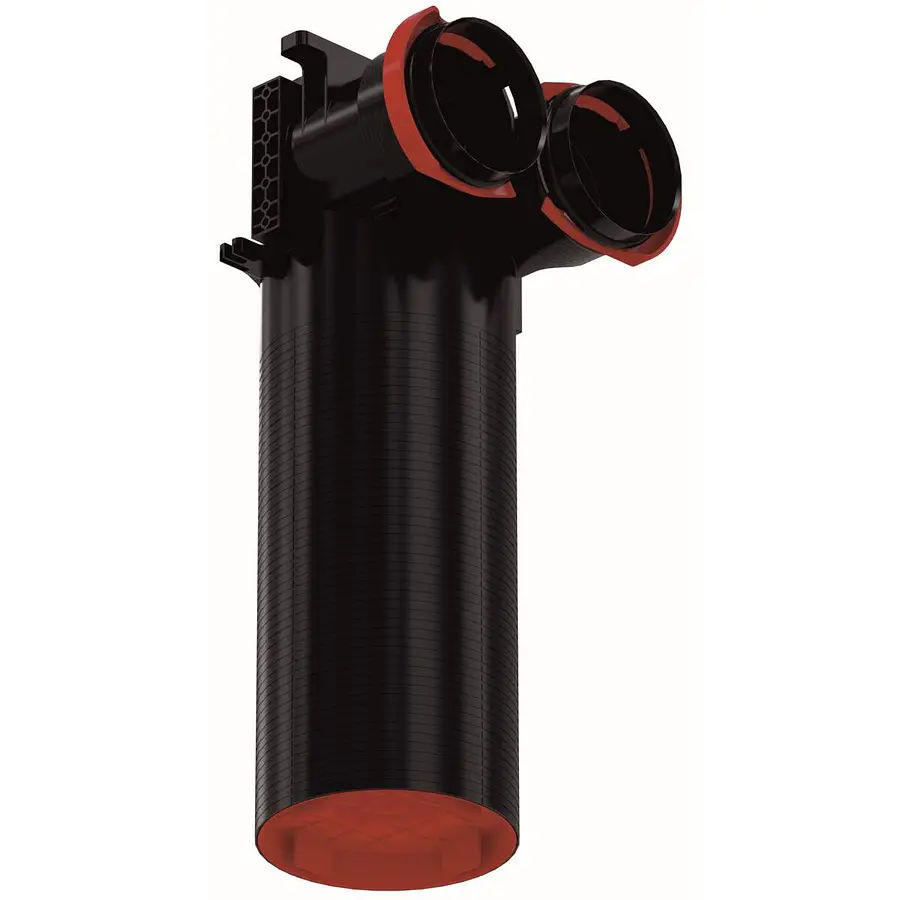 Zehnder ComfoCase TVA ventieladapter, 90°, dubbel, 125 mm, l= 300 mm, 2x ComfoTube 90 RLC
