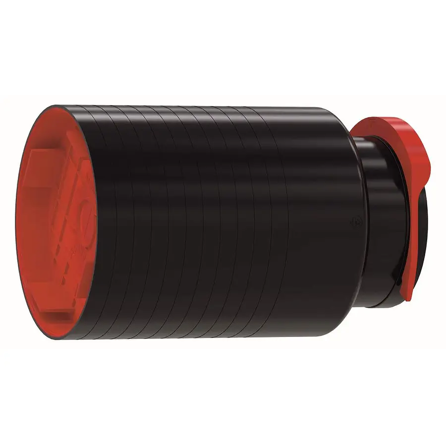 Zehnder ComfoCase TVA ventieladapter, recht, enkel, 125 mm, l= 160 mm, 1x ComfoTube 90 RLC