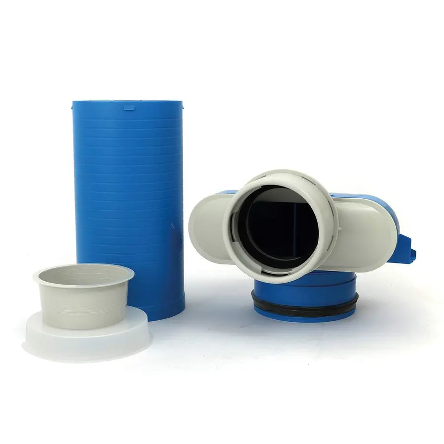 Vent-Axia Uniflexplus+ ventielcollector 1x ø90 mm ø125 mm H=250 mm 90° lang (VVCHL 250 90)