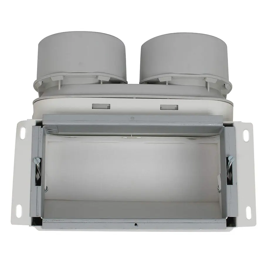Vent-Axia Uniflexplus+ geïsoleerde muurcollector boven 2x ø90 mm 200x100 mm (VGMCBK 290)