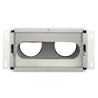 Vent-Axia Uniflexplus+ geïsoleerde muurcollector achter 2x ø90 mm 200x100 mm (VGMCAK 290)