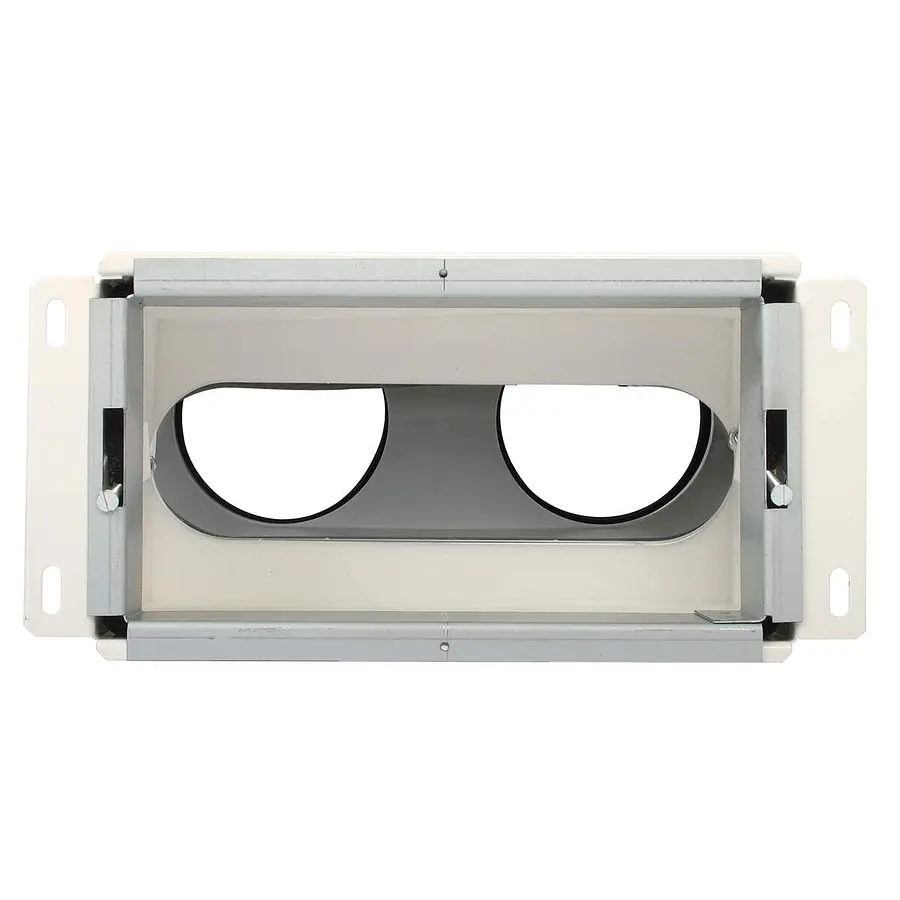 Vent-Axia Uniflexplus+ geïsoleerde muurcollector achter 2x ø90 mm 200x100 mm (VGMCAK 290)