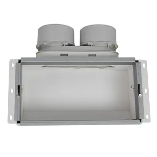 Vent-Axia Uniflexplus+ geïsoleerde muurcollector boven 2x ø90 mm 300x150 mm (VGMCBG 290)