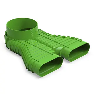 Duco DucoFlex aansluitstuk, ovaal, 160 x 160 mm, tbv stijgleiding rond