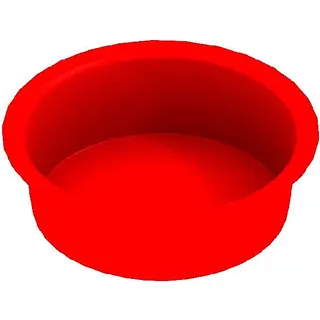 Burgerhout Hybalans+ stofdop rond 75 mm kunststof rood