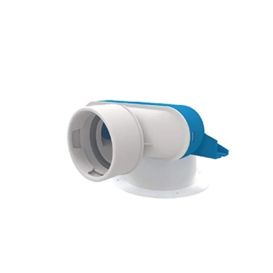 Vent-Axia Uniflexplus+ ventielcollector 1x ø90 mm ø125 mm H=70 mm 90° (VVC70CH 90)
