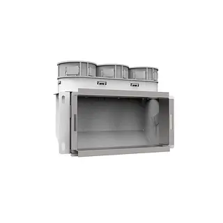 Vent-Axia Uniflexplus+ wandcollector boven 3x ø69 mm 200x100 mm (VMCB 69)
