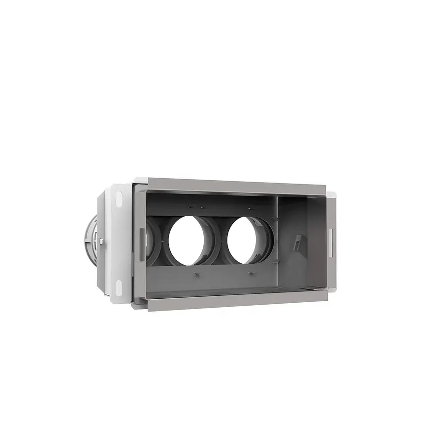 Vent-Axia Uniflexplus+ wandcollector achter 3x ø69 mm 200x100 mm (VMCA 69)