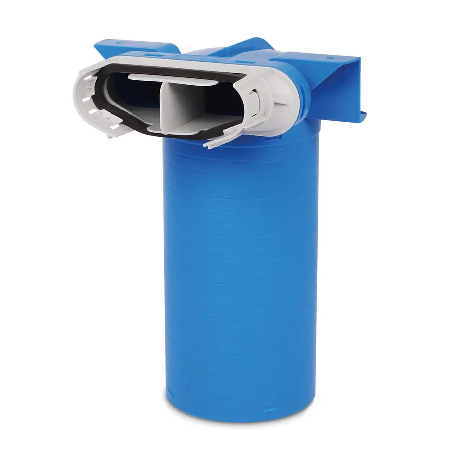 Vent-Axia Uniflexplus+ ventielcollector 132x52 mm ø125 mm H=250 mm 180° (VVCH 250 132 180°)