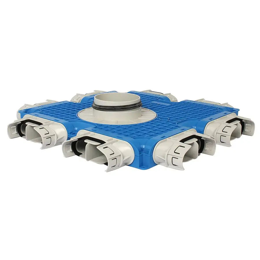 Vent-Axia Uniflexplus+ instortverdeler 8x 132x52 mm tuit ø125 mm (VTVG 132 125)