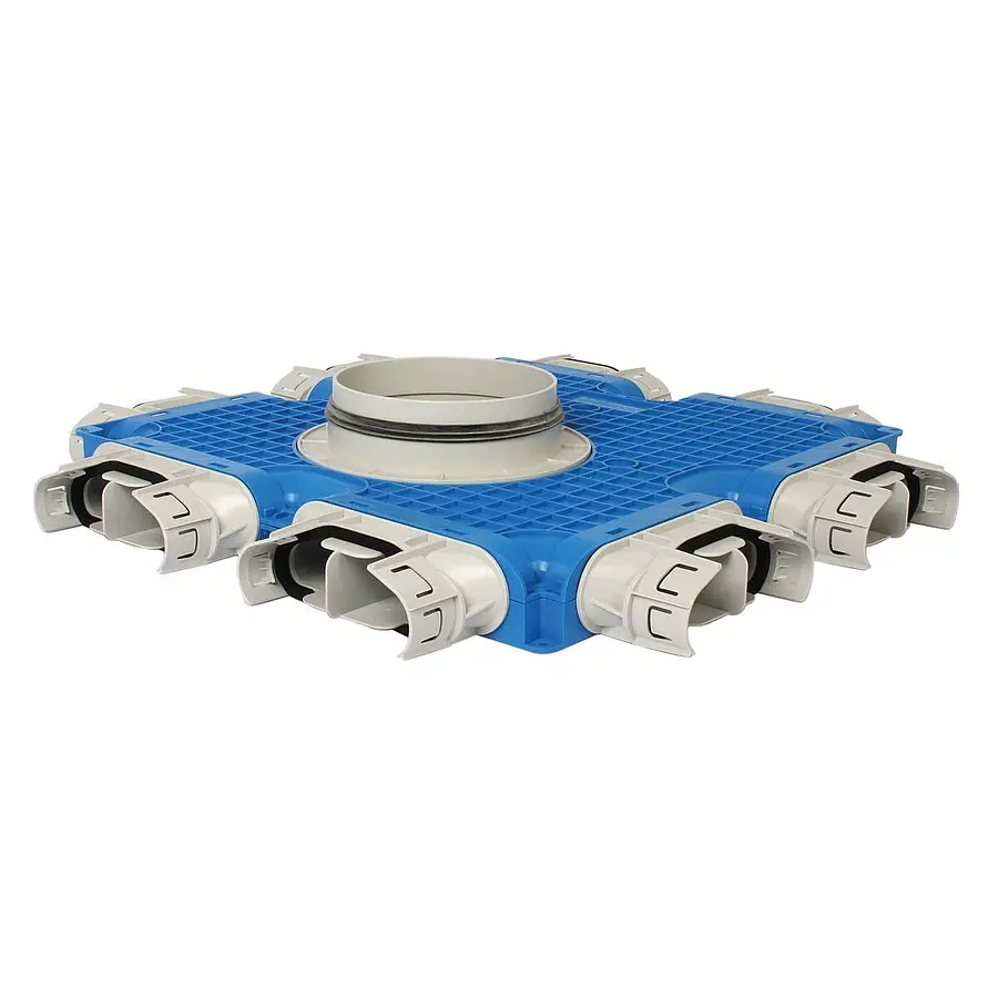Vent-Axia Uniflexplus+ instortverdeler 8x 132x52 mm tuit ø160 mm (VTVG 132 160)