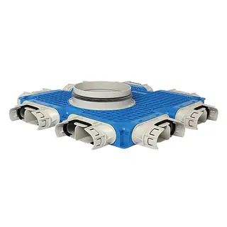 Vent-Axia Uniflexplus+ instortverdeler 8x 132x52 mm tuit ø180 mm (VTVG 132 180)