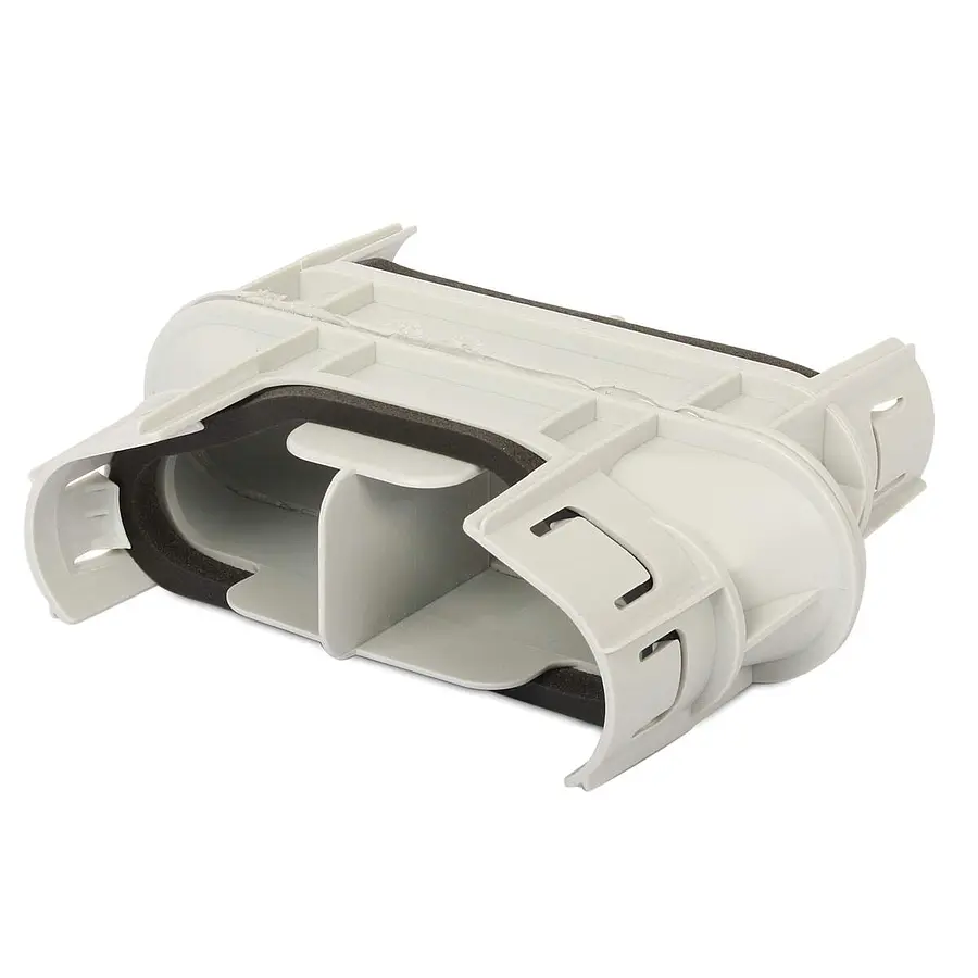 Vent-Axia Uniflexplus+ koppel omdraaistuk 180°, voor flexibele slang 132 x 52 mm (VKS 132 180)
