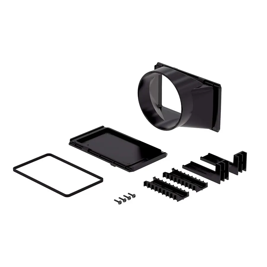 Zehnder ComfoCube Flex set, 1 blindplaat, 1 aansluitplaat, 160 mm
