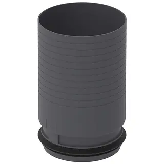 Zehnder TVA / CLRF verlengstuk 125 mm, l= 204 mm