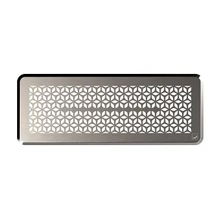 Zehnder ComfoGrid Bologna CLF ventilatierooster, 340 mm, 130 mm, rvs
