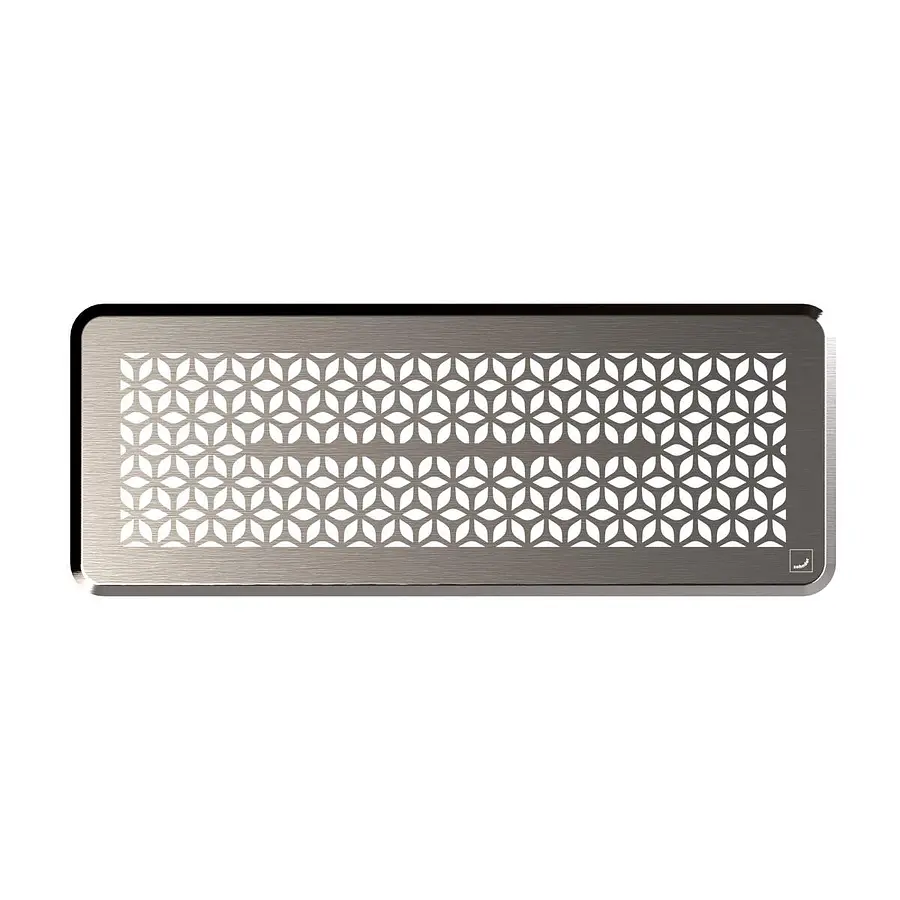 Zehnder ComfoGrid Bologna CLF ventilatierooster, 340 mm, 130 mm, rvs