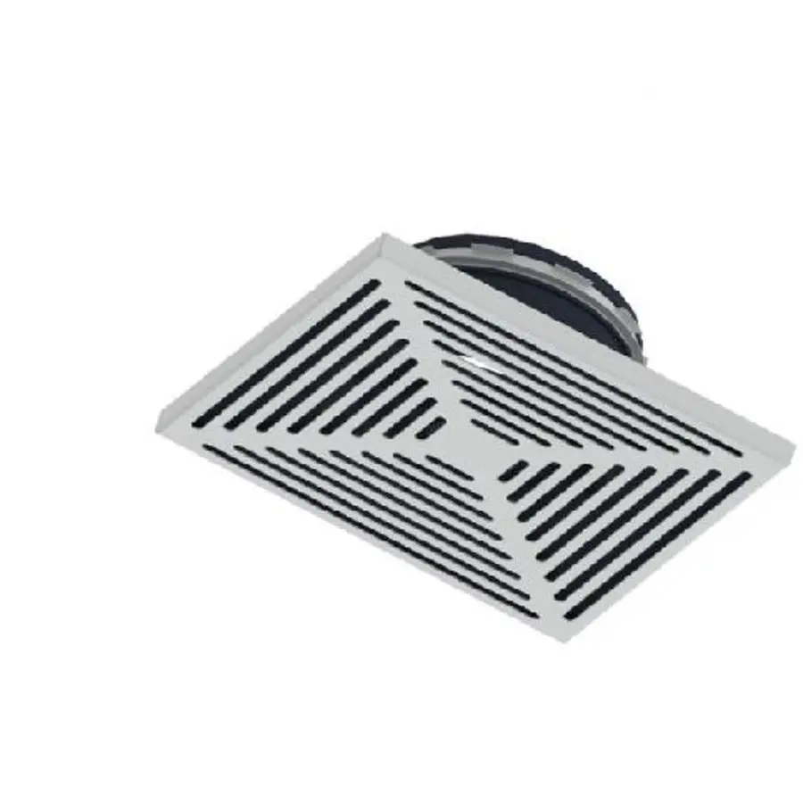 Burgerhout Hybalans+ af-/toevoerventiel Maze, vierkant 125 mm kunststof wit