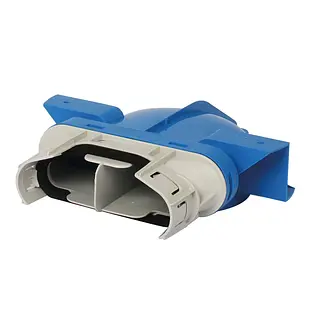 Vent-Axia Uniflexplus+ ventielcollector 132x52 mm ø125 mm 90° zonder huls (VVCK 132)