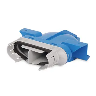 Vent-Axia Uniflexplus+ ventielcollector 132x52 mm ø125 mm 180° zonder huls (VVCK 180 132)