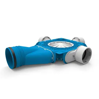 Vent-Axia Uniflexplus+ instortverdeler 1xK 3x ø90 mm 2xD + Hø125 mm (VK999.DDH125)