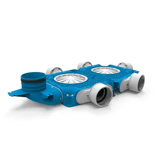 Vent-Axia Uniflexplus+ instortverdeler 1xK 5x ø90 mm 4xD + Vø125 mm (VK99999.DDDDV)