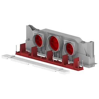 Zehnder Lamina / Bilamina roosterbox, 2x 90 mm, l= 610 mm