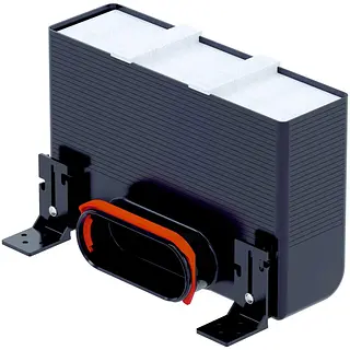 Zehnder ComfoCase CLF roosterbox, 1x Flat 51 RLC 140 mm