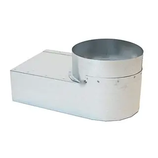 R-Vent spiro instort lepe hoek 80 x 220 mm, 180 mm, symmetrisch