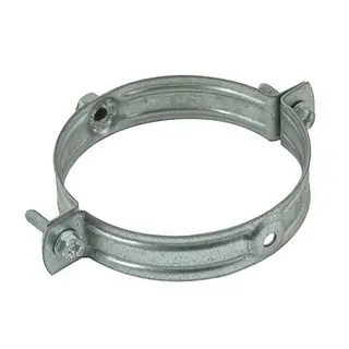 R-Vent spiro beugel 200 mm, zonder rubberen inlage, sendzimir verzinkt