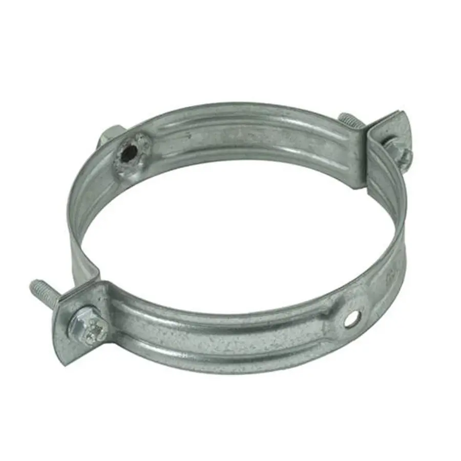 R-Vent spiro beugel 180 mm, zonder rubberen inlage, sendzimir verzinkt