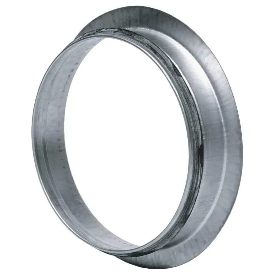 R-Vent spiro safe zadelstuk vlak 200 mm, sendzimir verzinkt