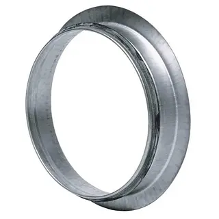 R-Vent spiro safe zadelstuk vlak 100 mm, sendzimir verzinkt