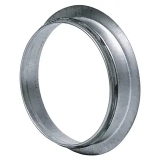 R-Vent spiro safe zadelstuk vlak 125 mm, sendzimir verzinkt