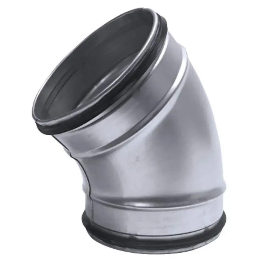 R-Vent spiro safe gladde bocht, 150 mm, 45°