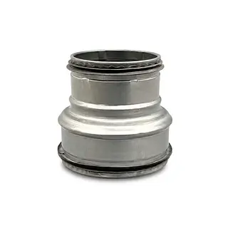 R-Vent spiro safe verloopstuk 100-80 mm, sendzimir verzinkt