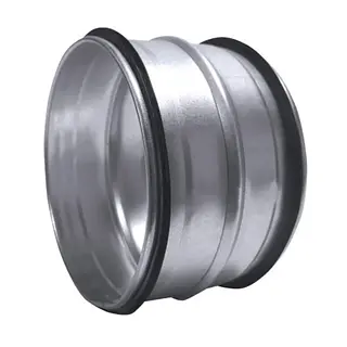R-Vent spiro safe verbindingsstuk sok 80 mm, sendzimir verzinkt