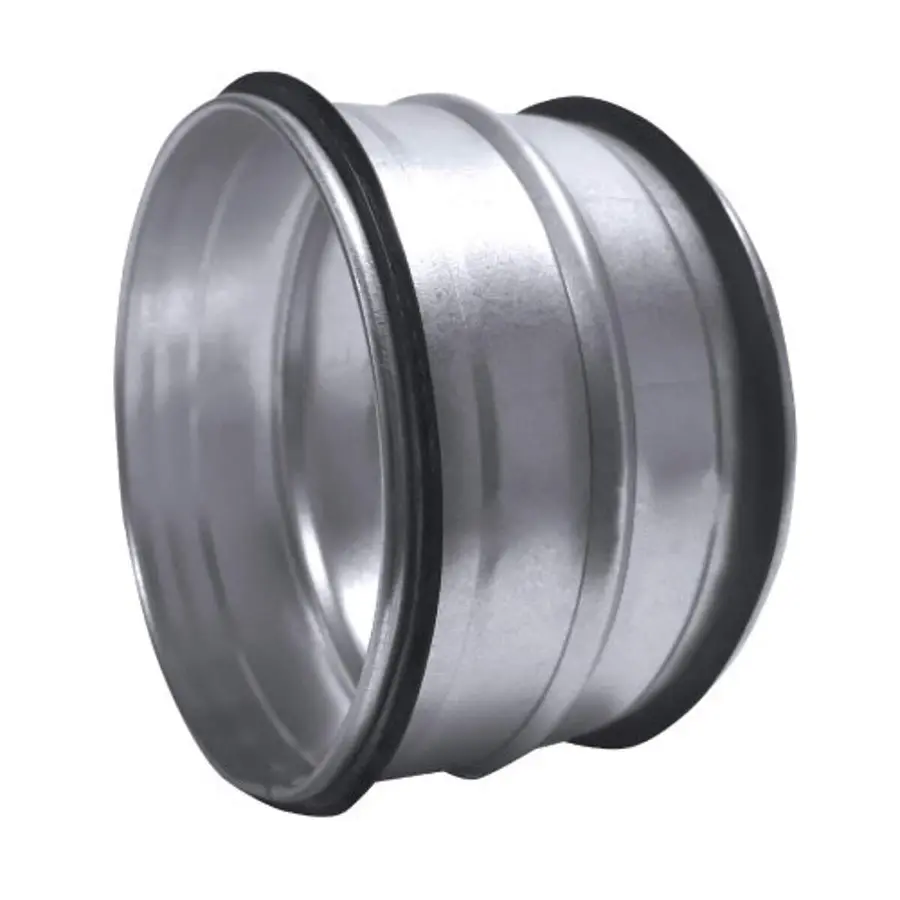 R-Vent spiro safe verbindingsstuk sok 80 mm, sendzimir verzinkt