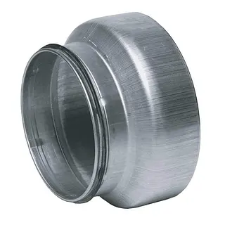 R-Vent spiro safe verloopstuk 150-125 mm, sendzimir verzinkt