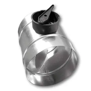 R-Vent spiro regelklep 160 mm, met kwadrant, sendzimir verzinkt