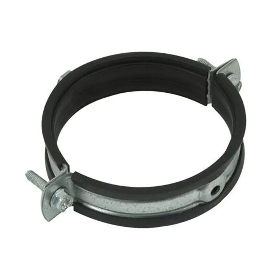 R-Vent spiro beugel 355 mm, met rubberen inlage, sendzimir verzinkt